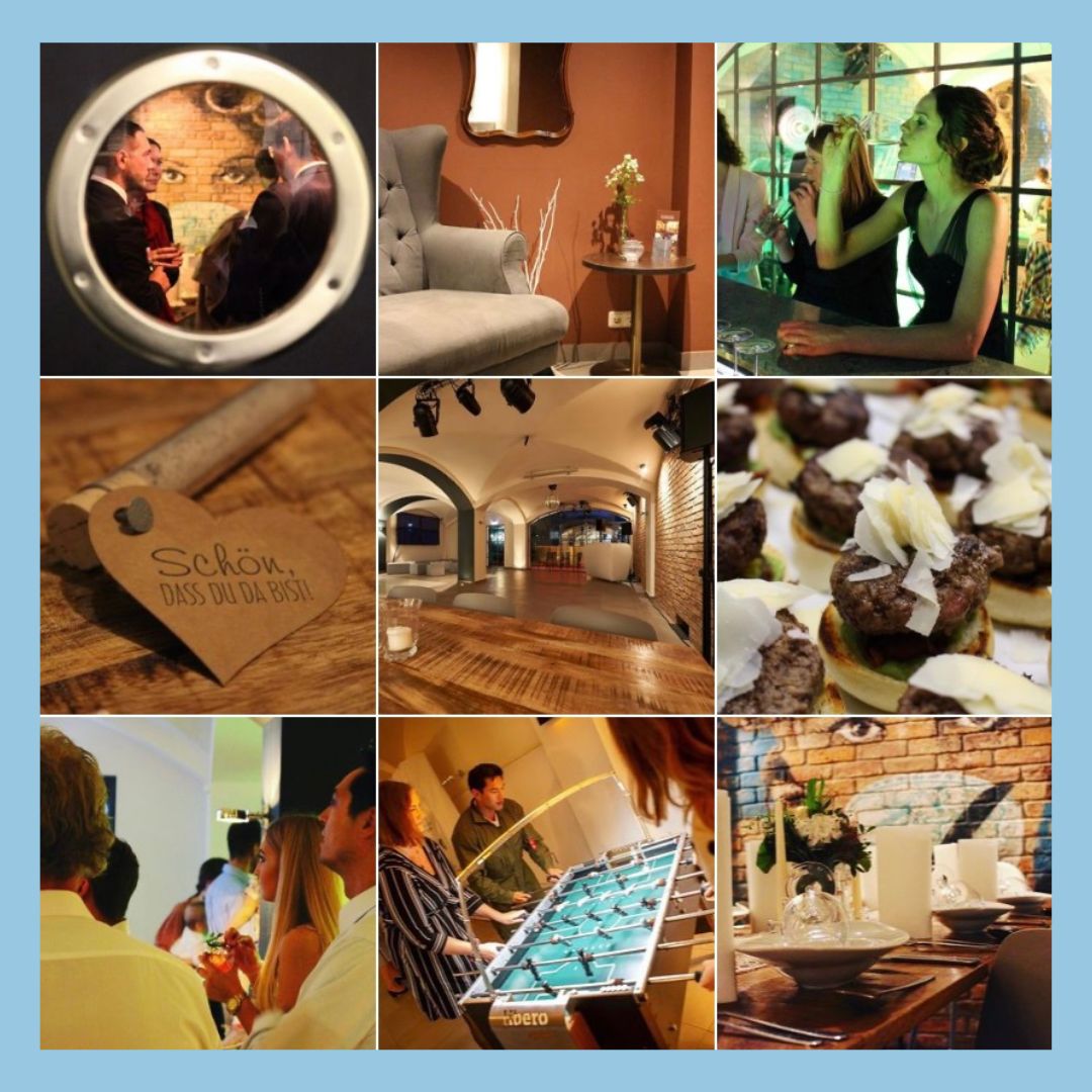 Neun Kacheln mit verschiedenen Bildern vom Instagram Feed für den Kunden Schnoor Eleven.